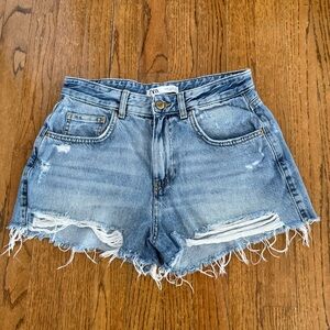 Zara Light Blue Denim Pants